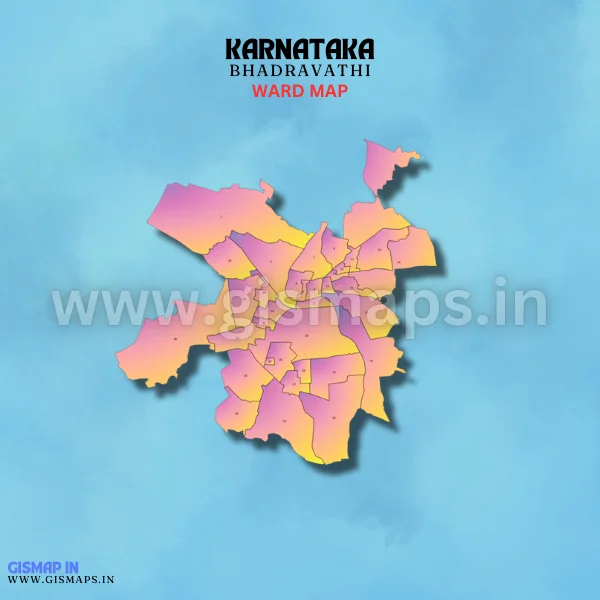 Bhadravathi Ward Map (Karnataka)